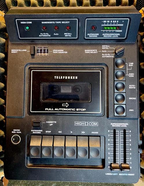 Telefunken cassettedeck voor inbouw, Audio, Tv en Foto, Cassettedecks, Enkel, Overige merken, Tape counter, Ophalen