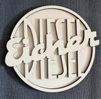 Eicher Diesel 3D embleem van hout 30 cm, Ophalen of Verzenden, Zo goed als nieuw