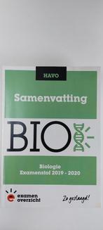 ExamenOverzicht - Samenvatting Examenstof Biologie HAVO, Overige niveaus, Nederlands, Ophalen of Verzenden, Zo goed als nieuw