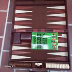 Backgammon spel in mooie koffer, Een of twee spelers, Ophalen of Verzenden, Zo goed als nieuw