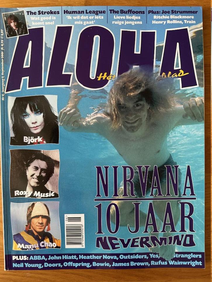 Aloha muziekblad nr. 18 met Nirvana, Buffoons, Roxy Music, Boeken, Muziek, Zo goed als nieuw, Artiest, Ophalen