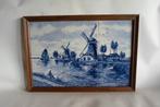 Tegeltableau Delft Molen Visser, Antiek en Kunst, Ophalen of Verzenden