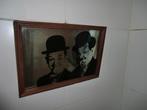 Laurel en Hardy spiegel, Antiek en Kunst, Ophalen of Verzenden