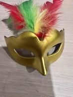 Masker klein  zilver goud of zwart carnaval deco, Ophalen of Verzenden, Nieuw, Versiering, Carnaval