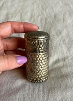 Verzilverd (?) tandenstokerdoosje uil / retro / vintage, Ophalen of Verzenden