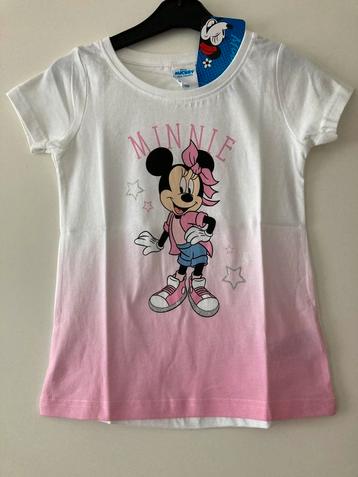 Nieuw T-shirt Minnie Mouse Disney wit/blauw maat 134 beschikbaar voor biedingen
