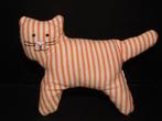 IKEA POES LEKA KATOEN WIT MET ORANJE STREPEN AAN EEN KANT SL, Ophalen of Verzenden, Nieuw, Poes