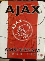 Ajax blik / trommel met schrift, potloden, puntenslijper, Ophalen of Verzenden, Zo goed als nieuw