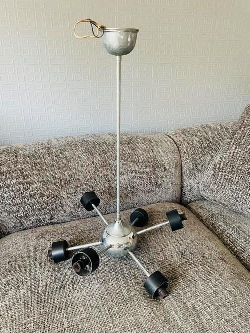 1970’s SPUTNIK Kroonluchter, Huis en Inrichting, Lampen | Kroonluchters, Gebruikt, Metaal, Ophalen of Verzenden