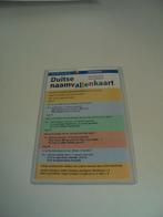 Naamvallen duits kaart nieuw geplastificeerd in hoes, Ophalen of Verzenden, Nieuw