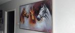 Schilderij van drie paarden, Antiek en Kunst, Ophalen