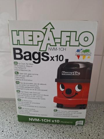 Nieuw Hepaflo Henry / Numatic 10 stofzuiger zakken beschikbaar voor biedingen