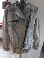 D1887 ZARA Trafaluc mt M biker jasje spijker denim, Maat 38/40 (M), Zara, Zo goed als nieuw, Jasje