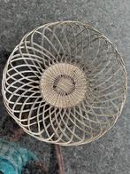 Mid-century verzilverde gevlochten broodmand, Verzenden