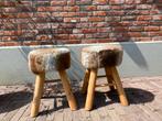 Set van 2 kleine krukjes, Huis en Inrichting, Ophalen, Gebruikt, Hout