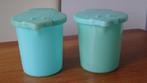 2 Tupperware Melkkannetjes., Huis en Inrichting, Keuken | Tupperware, Ophalen of Verzenden, Gebruikt, Blauw, Overige typen