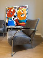 2 Strakke vintage-look fauteuils – stijl + comfort in één, Huis en Inrichting, Fauteuils, Ophalen, Gebruikt, Bauhaus/modernistische