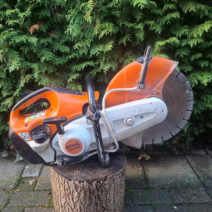 Stihl TS 420 Bandenzaag - Doorslijper, Tuin en Terras, Hand-tuingereedschap, Zo goed als nieuw, Ophalen of Verzenden