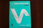 Honda XL250 1977 motorcycle parts list XL250, Ophalen of Verzenden, Honda