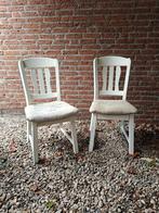 Eetkamerstoelen postzakbekleding, Ophalen, Hout, Gebruikt, Twee