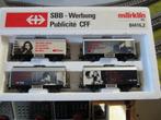 MARKLIN SBB SET MET 4 WAGONS, Hobby en Vrije tijd, Wisselstroom, Treinset, Ophalen of Verzenden, Zo goed als nieuw