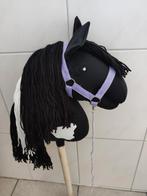 Stokpaard met Halster - Zwart/Wit, Ophalen of Verzenden, Nieuw, Jongen of Meisje