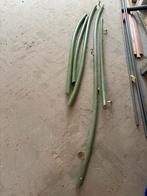 Houten trap leuning jaren 60, Wandkapstok, Gebruikt, Ophalen of Verzenden, Minder dan 100 cm
