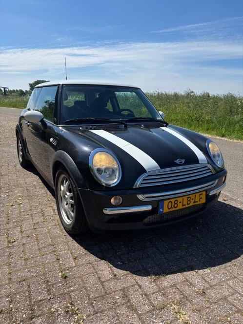 Mini 1.6 16V Cooper 2002 Zwart, Auto's, Mini, Particulier, Cooper, Mistlampen, Radio, Benzine, D, Hatchback, Handgeschakeld, Origineel Nederlands