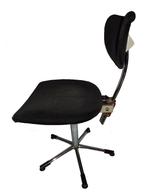 Mooie vintage Gispen Gebr. De Wit design bureaustoel, Ophalen, Gebruikt, Zwart, Metaal