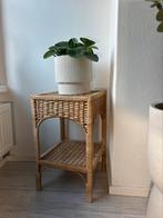 Rieten tafeltje, Minder dan 55 cm, Zo goed als nieuw, Rechthoekig, Ophalen