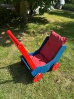 Houten Poppenwagen / Loopwagen, Ophalen, Gebruikt, Jongen of Meisje
