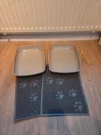 2x lichtgrijze kitten kattenbak, gebruikt, Ophalen of Verzenden