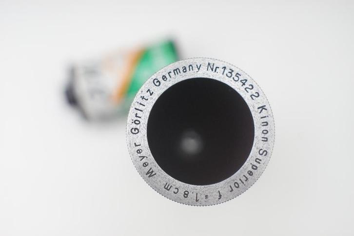 Meyer Görlitz (135422) Kinon Superior f=1.8cm, Verzamelen, Fotografica en Filmapparatuur, 1960 tot 1980, Ophalen of Verzenden