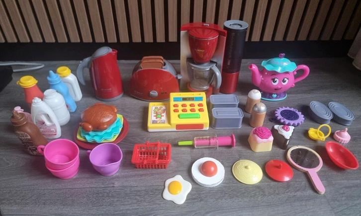 Speelgoed keuken artikelen, Kinderen en Baby's, Speelgoed | Speelkeukens, Gebruikt, Kunststof, Ophalen of Verzenden