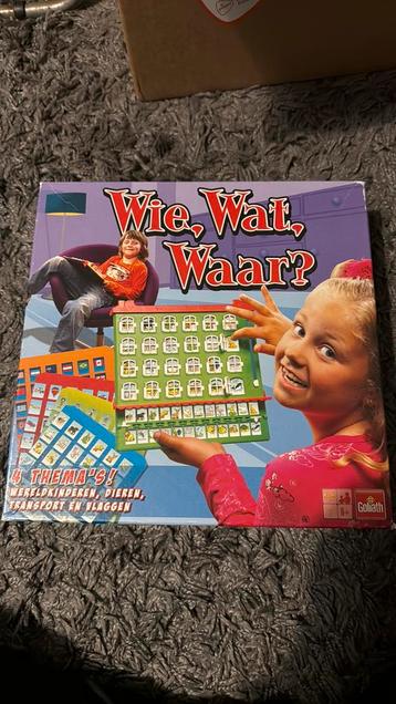 Wie, wat, waar spel beschikbaar voor biedingen