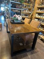 Eettafel massieve eiken blad, Ophalen, Zo goed als nieuw