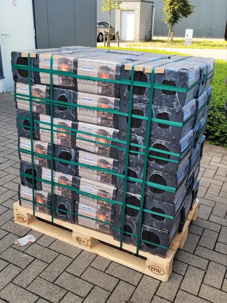 Rekord Bruinkool briketten - 10kg - vanaf €8,-, Tuin en Terras, Haardhout, Blokken, Overige houtsoorten, Minder dan 3 m³, Ophalen