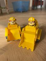 Paw Patrol Rubble Actiefiguren x2, Ophalen of Verzenden, Gebruikt