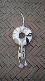 Deur krans schapenwol, gevilte wol, wollen krans met bollen, Verzenden, Nieuw