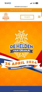 Helden van Oranje tickets, Tickets en Kaartjes, Drie personen of meer