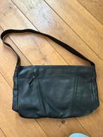 Prachtige zwarte vintage DESA 100% leren shopper tas, Ophalen of Verzenden