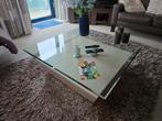 Mooie salon tafel van glas, Ophalen, 50 tot 100 cm, Minder dan 50 cm, Rechthoekig