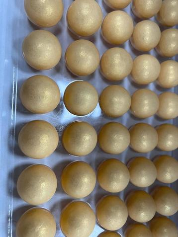40 Gouden chocoladebollejes (vipam) 2cm ideaal voor decorat beschikbaar voor biedingen