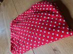 HOESLAKEN 🍄 PIP 🍄 ROOD MET WITTE STIPPEN POLKADOT, Ophalen of Verzenden, Eenpersoons, Rood, Dekbedovertrek