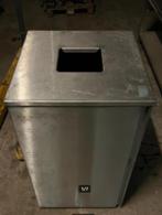 Inox, rvs vuilnisbakken, kleine opening, met deur, Ophalen, Gebruikt, 40 liter of meer, Rvs