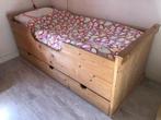 Kleuterbed met handige opberglade, Gebruikt, Lattenbodem, 160 tot 180 cm, 70 tot 85 cm