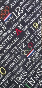 NOC-NSF stropdas zwart Olympische Spelen door de jaren heen, Verzamelen, Ophalen of Verzenden, Nieuw, Gebruiksvoorwerp