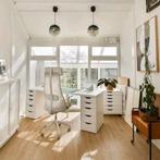 JÄRVFJÄLLET bureaustoel met armleuningen, wit, Huis en Inrichting, Bureaustoelen, Ophalen, Zo goed als nieuw, Wit