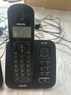 Philips cd 155 basisstation + antwoordapparaat +2 telefoons, Ophalen of Verzenden, Zo goed als nieuw