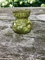 Vintage Bollenvaas Hyacintvaas Bollen Hyacint Vaas Groen, Ophalen, Minder dan 50 cm, Groen, Glas